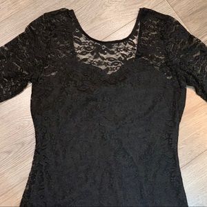Kismet Lace Top with 3/4 Length Sleeve